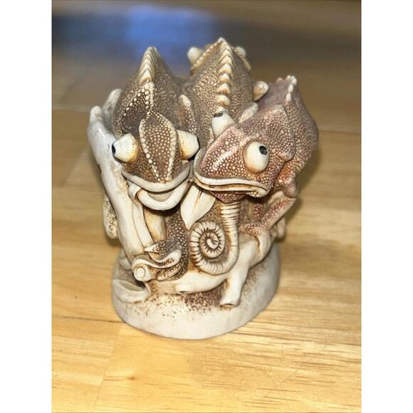 Harmony Kingdom Changing Of The Guard Iguana Trinket Box England 1996 - Picture 6 of 9